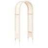 vidaXL Arco di rose con punte Bianco 97 x 43 x 218 cm PP