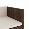 vidaXL Set Divani da Giardino 5 pz con Cuscini in Polyrattan Marrone