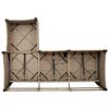 vidaXL Set Divano da Giardino 3 pz con Cuscini a L Beige in Polyrattan