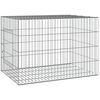 vidaXL Conigliera 78x54x54 cm Ferro Zincato