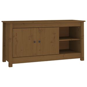 vidaXL Mobile Porta TV Ambra 103x36,5x52 cm in Legno Massello di Pino