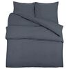 vidaXL Set Copripiumino Antracite 200x200 cm in Cotone