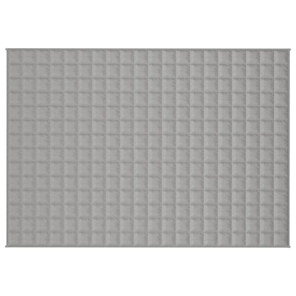vidaXL Coperta Ponderata Grigia 135x200 cm 10 kg Tessuto
