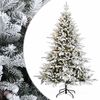vidaXL Albero di Natale Artificiale con Rami Pieghevoli 150 cm 150 LED