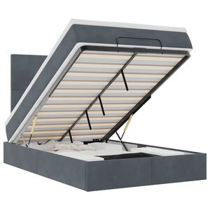 vidaXL Struttura Letto Pouf con Materassi 80x200 cm Velluto