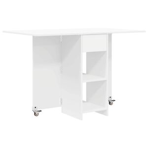 vidaXL Tavolo da Pranzo 115 x 70 x 75 cm Legno ingegnerizzato Bianco