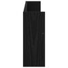 vidaXL Scaffale per riviste Rovere Nero 80 x 12 x 30 cm
