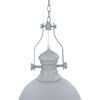 vidaXL Lampadario Grigio Rotondo E27