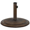 vidaXL Base per Ombrellone Bronzo 45x45x30 cm in Ghisa