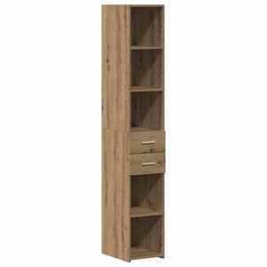 vidaXL Libreria con cassetto Rovere artigianale 30 x 42.4 x 185.2 cm