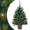 vidaXL Albero di Natale artificiale con 150 LED Verde 75 cm PE e PVC