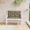 vidaXL Cuscini Panca Giardino 2pz Tortora Mélange 100x50x7cm Tessuto