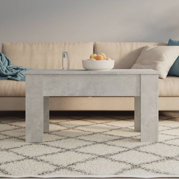 vidaXL Tavolino Salotto Grigio Cemento 101x49x52 cm Legno Multistrato