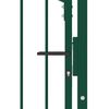 vidaXL Cancello per recinzione Emmen con punte in acciaio 104x109,5 cm verde