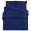 vidaXL Set Copripiumino Blu Marino 200x220 cm in Microfibra Leggera