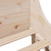 vidaXL Giroletto senza Materasso 100x200 cm in Legno Massello di Pino