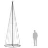 vidaXL Albero di Natale a Cono Bianco Freddo 732 LED 160x500 cm