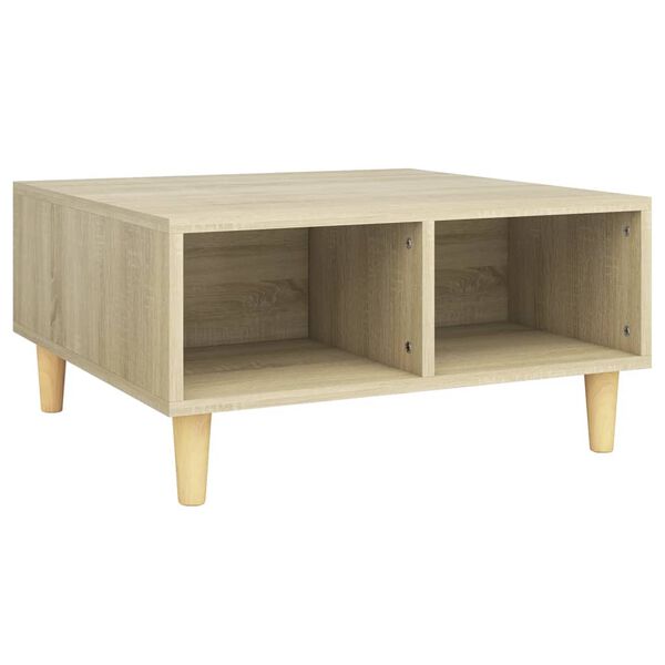vidaXL Tavolino da Salotto Rovere Sonoma 60x60x30 cm Legno Multistrato