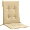 vidaXL Cuscini Sedia Schiena Bassa 6 pz Beige M&eacute;lange 100x50x4 Tessuto