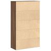 vidaXL Libreria Rovere Marrone 60x24x101,5 cm in Legno Multistrato