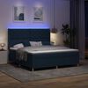 vidaXL Letto a molle con materasso Blu 180 x 200 cm Tessuto