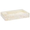 vidaXL Lavandino Crema 58x39x10 cm in Marmo