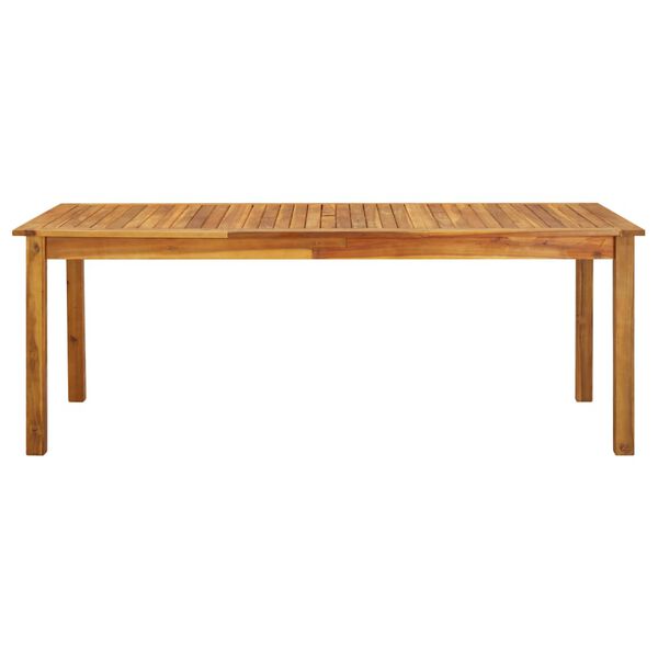 vidaXL Tavolo da Giardino 200x90x74 cm in Legno Massello di Acacia