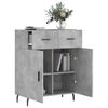 vidaXL Credenza Grigio Cemento 69,5x34x90 cm in Legno Multistrato