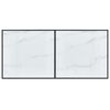 vidaXL Tavolo da Pranzo Bianco 160x80x75 cm in Vetro Temperato