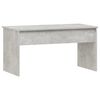 vidaXL Tavolino Grigio Cemento 102x50,5x52,5 cm in Legno Multistrato