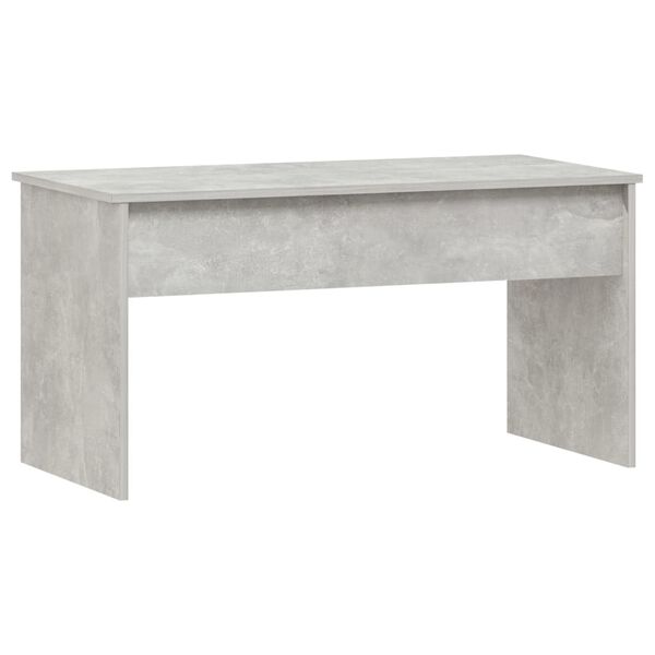 vidaXL Tavolino Grigio Cemento 102x50,5x52,5 cm in Legno Multistrato