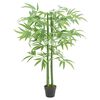 vidaXL Albero Bamb&ugrave; Artificiale 384 Foglie 120 cm Verde