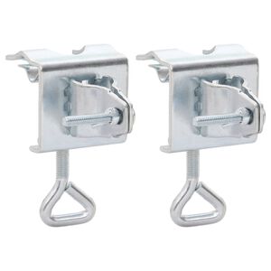 vidaXL Morsetti per Ombrelloni da Balcone 2pz 32 mm in Acciaio Zincato
