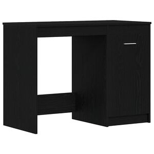 vidaXL Scrivania Rovere Nero 100 x 50 x 76 cm Legno ingegnerizzato
