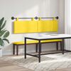 vidaXL Testata appesa Giallo Chiaro 170 x 55 x 5 cm Tessuto in Cords