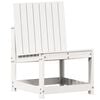 vidaXL Sedia da Giardino Bianca 50,5x55x77 cm Legno Massello di Pino