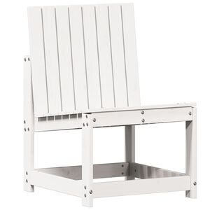 vidaXL Sedia da Giardino Bianca 50,5x55x77 cm Legno Massello di Pino
