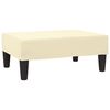 vidaXL Poggiapiedi Crema 78x56x32 cm in Similpelle