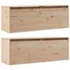 vidaXL Pensili 2 pz 100x30x35 cm in Legno Massello di Pino