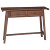 vidaXL Scrivania Marrone 110 x 30 x 79 cm Legno di Mogano Massello