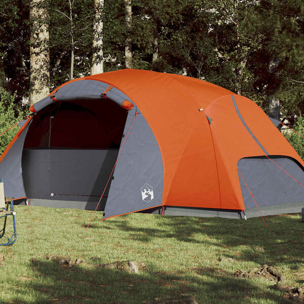 vidaXL Tenda da Campeggio Crossvent 8 Persone Arancione Impermeabile