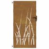 vidaXL Cancello da Giardino 85x175 cm in Acciaio Corten Design Erba