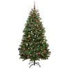 vidaXL Albero di Natale artificiale Verde 210 cm PVC e Metallo