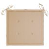 vidaXL Sedie da Giardino con Cuscini Beige 2 pz in Massello di Teak