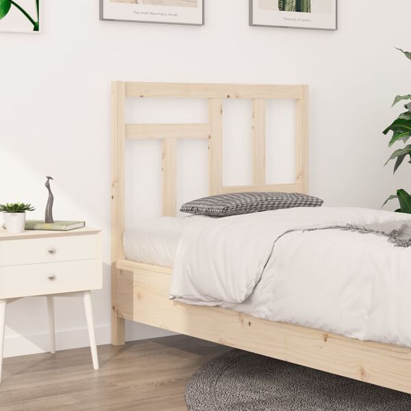 vidaXL Testiera per Letto 80,5x4x100 cm in Legno Massello di Pino