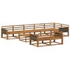vidaXL Set di divani da esterno 9 pcs Naturale