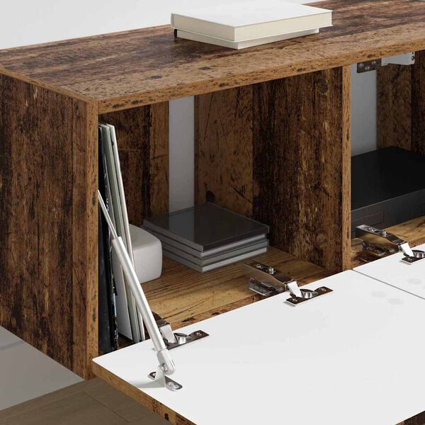 vidaXL Mobile TV da parete Legno vecchio 60 x 31 x 29.5 cm