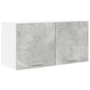 vidaXL Armadio pensile Grigio cemento 80 x 31 x 40 cm