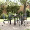 vidaXL Set da Pranzo per Giardino 5 pcs Antracite
