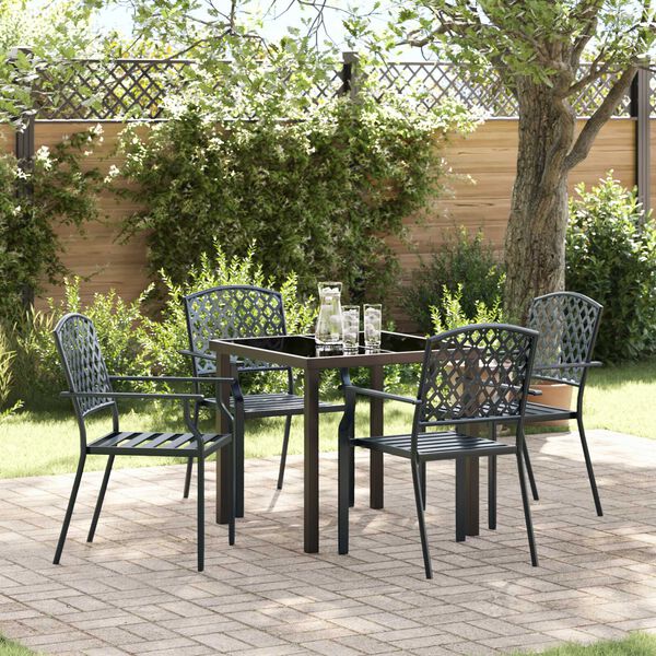 vidaXL Set da Pranzo per Giardino 5 pcs Antracite